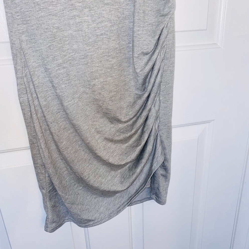 NWT Gray Ruched Tank Dress - Picture 5 of 6